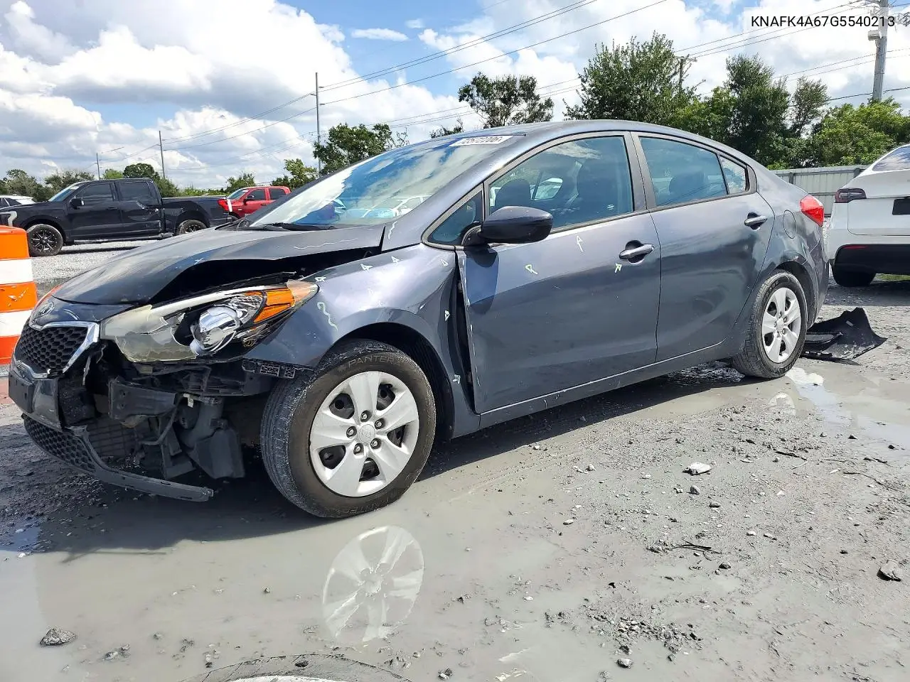 2016 Kia Forte Lx VIN KNAFK4A67G5540213 фото 1