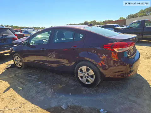 2017 Kia Forte Lx VIN 3KPFK4A71HE063795 фото 2