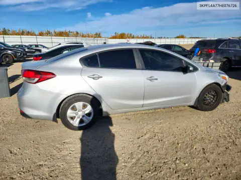 3KPFL4A77HE076726 — 2017 Kia Forte, фото 3 с аукциона Copart 22.10.2026, Передняя часть