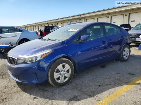 3KPFK4A78HE045018 — 2017 Kia Forte, Задняя часть, фото до ремонта