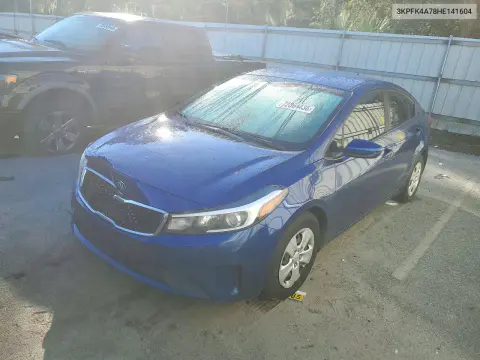3KPFK4A78HE141604 — 2017 Kia Forte, Передняя часть, фото до ремонта