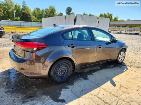 2017 Kia Forte Lx VIN 3KPFK4A70HE065750 фото 3