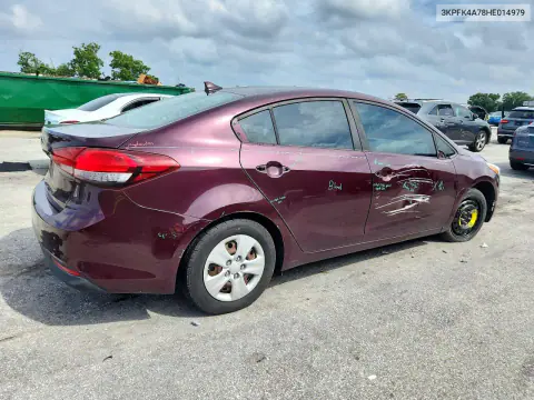 2017 Kia Forte Lx VIN 3KPFK4A78HE014979 фото 3