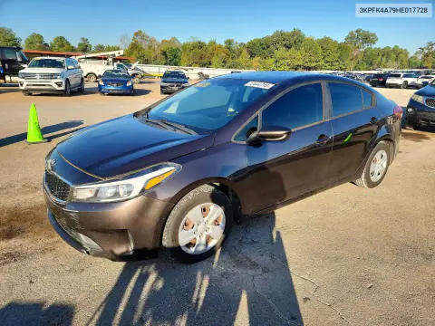 3KPFK4A79HE017728 — 2017 Kia Forte, Передняя часть, фото до ремонта