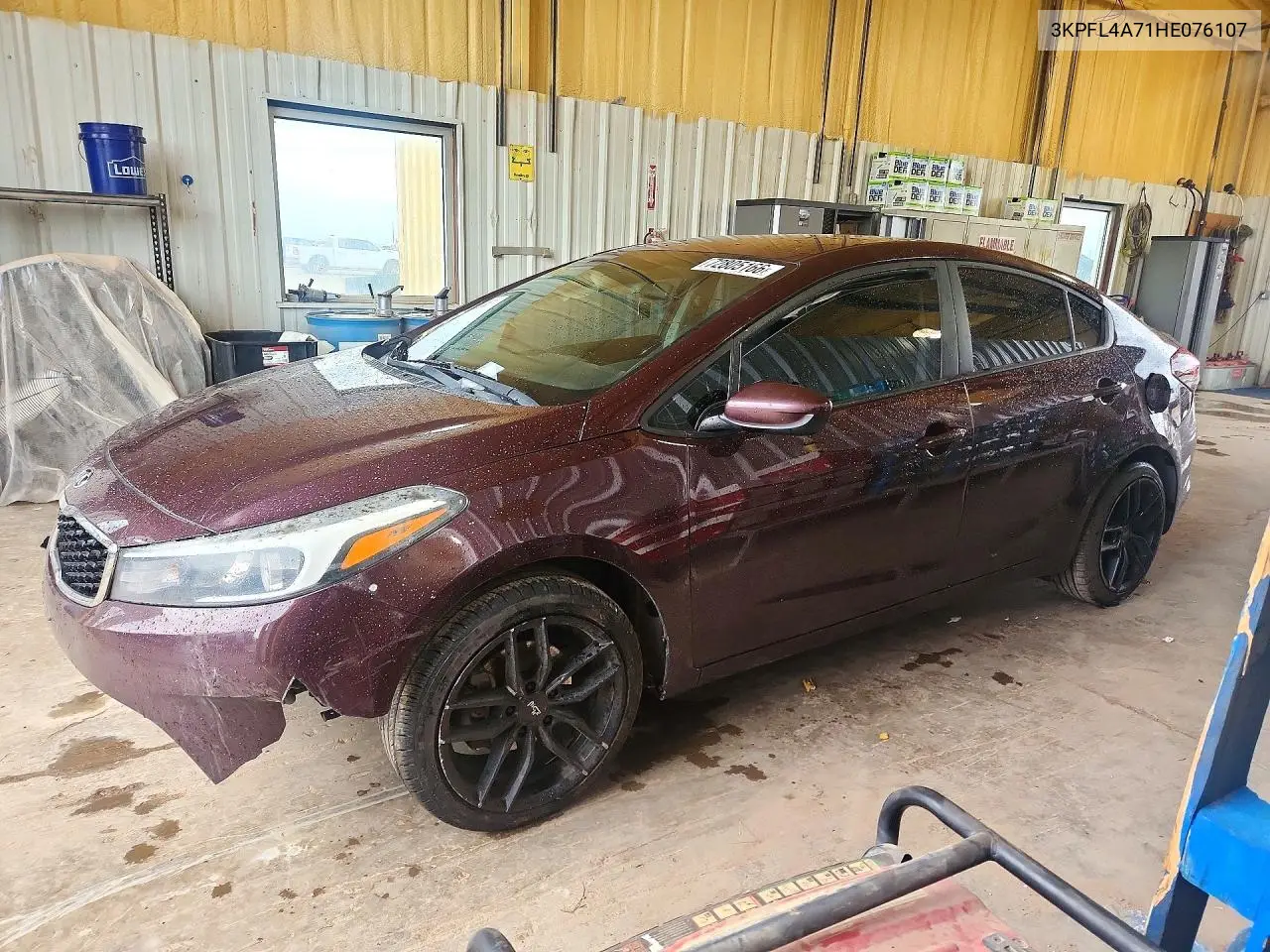3KPFL4A71HE076107 Kia Forte 2017 — повреждение Передняя часть, фото до ремонта