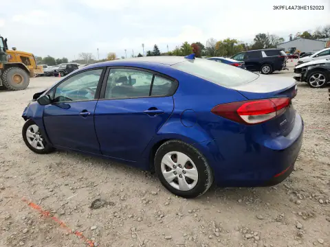 3KPFL4A73HE152023 — 2017 Kia Forte, фото 2 с аукциона Copart, Передняя часть