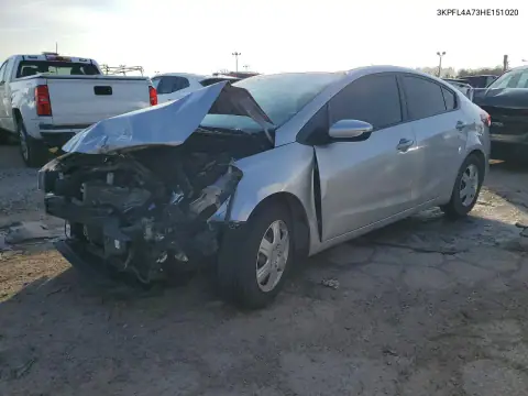 3KPFL4A73HE151020 Kia Forte 2017 — повреждение Передняя часть, фото до ремонта