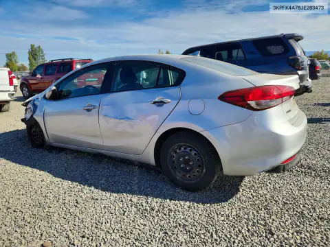 3KPFK4A78JE283473 — 2018 Kia Forte, фото 2 с аукциона Copart, Передняя часть
