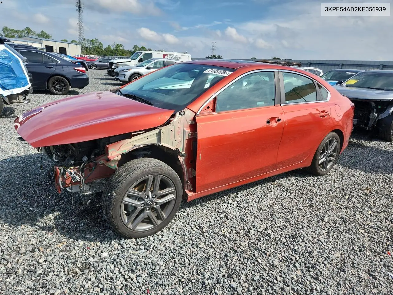 2019 Kia Forte Ex VIN 3KPF54AD2KE056939 фото 1
