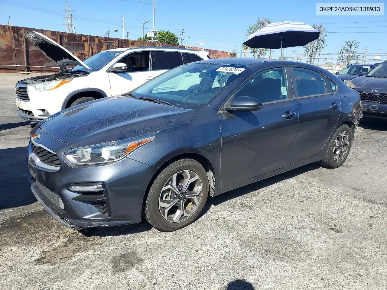 2019 Kia Forte Lxs VIN 3KPF24AD5KE138933 фото 1