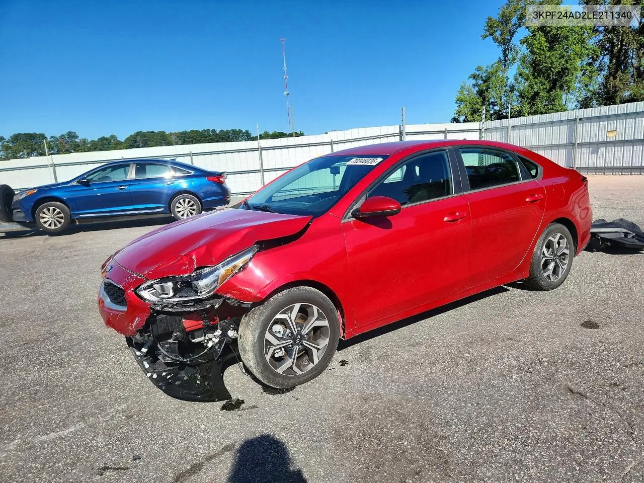2020 Kia Forte Lxs VIN 3KPF24AD2LE211340 фото 1