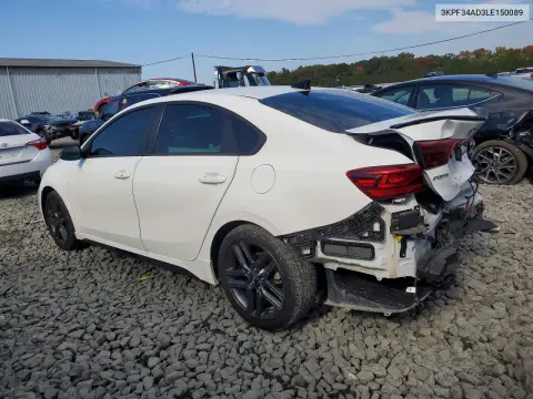 2020 Kia Forte Gt Line VIN 3KPF34AD3LE150089 фото 2