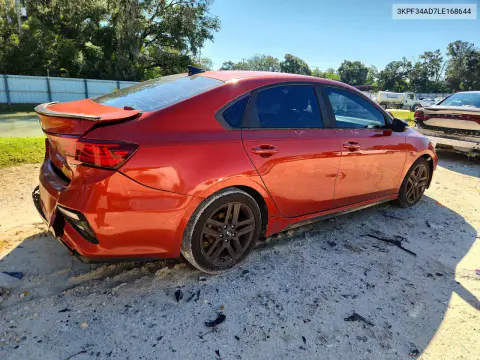 2020 Kia Forte Gt Line VIN 3KPF34AD7LE168644 фото 3