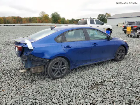 2020 Kia Forte Gt Line VIN 3KPF34AD3LE173274 фото 3