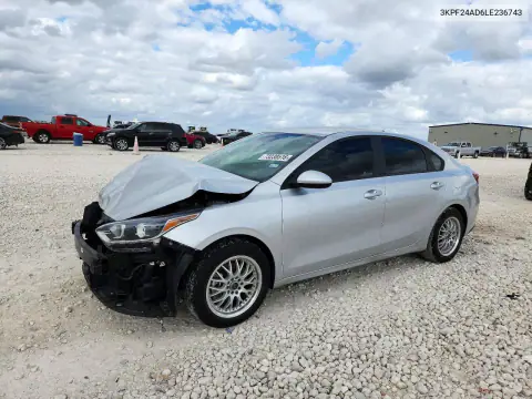 3KPF24AD6LE236743 Kia Forte 2020 — повреждение Передняя часть, фото до ремонта