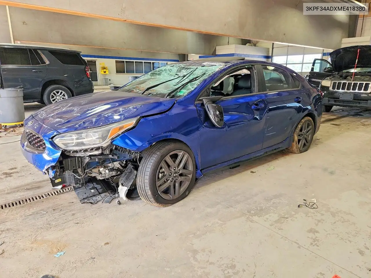 3KPF34ADXME418380 Kia Forte 2021 — повреждение Повреждения со всех сторон, фото до ремонта