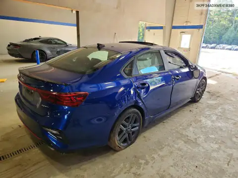3KPF34ADXME418380 — 2021 Kia Forte, фото 3 с аукциона Copart, Повреждения со всех сторон