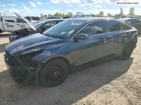 3KPF54AD2ME278402 — 2021 Kia Forte, Передняя часть, фото до ремонта