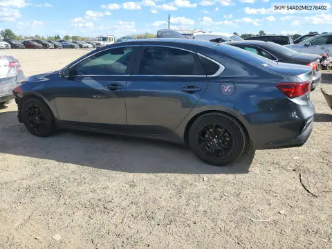 3KPF54AD2ME278402 — 2021 Kia Forte, фото 2 с аукциона Copart, Передняя часть