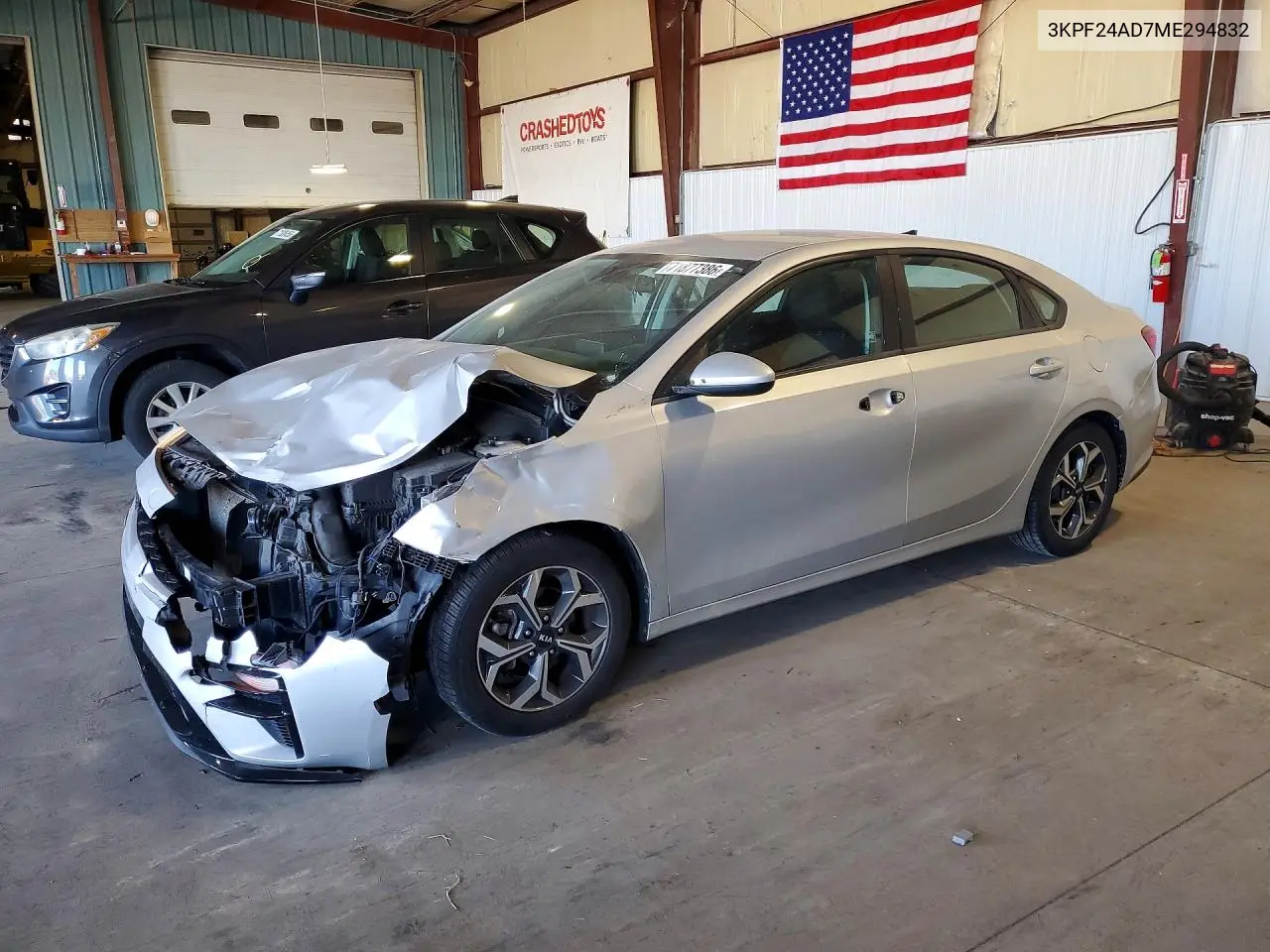 2021 Kia Forte Lxs VIN 3KPF24AD7ME294832 фото 1