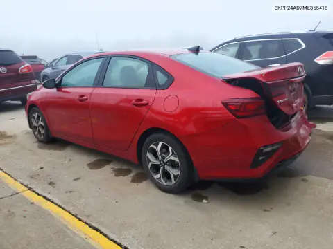 2021 Kia Forte Lxs VIN 3KPF24AD7ME355418 фото 2