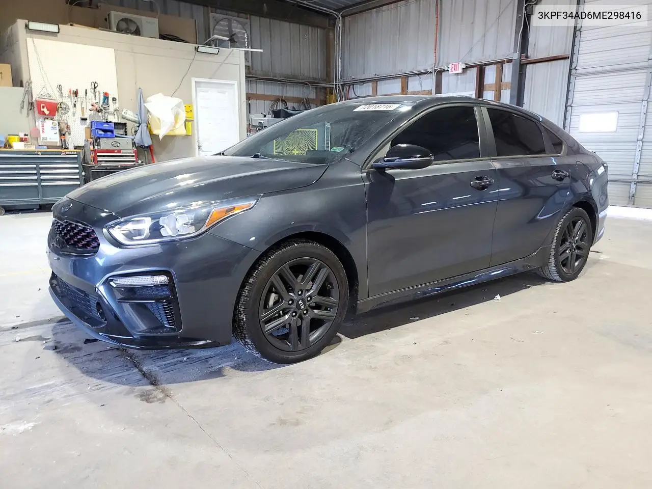 2021 Kia Forte Gt Line VIN 3KPF34AD6ME298416 фото 1