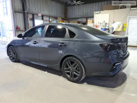 2021 Kia Forte Gt Line VIN 3KPF34AD6ME298416 фото 2