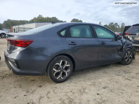 2021 Kia Forte Lxs VIN 3KPF24AD1ME387944 фото 3