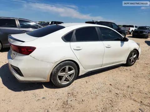2021 Kia Forte Gt Line VIN 3KPF34AD7ME288333 фото 3