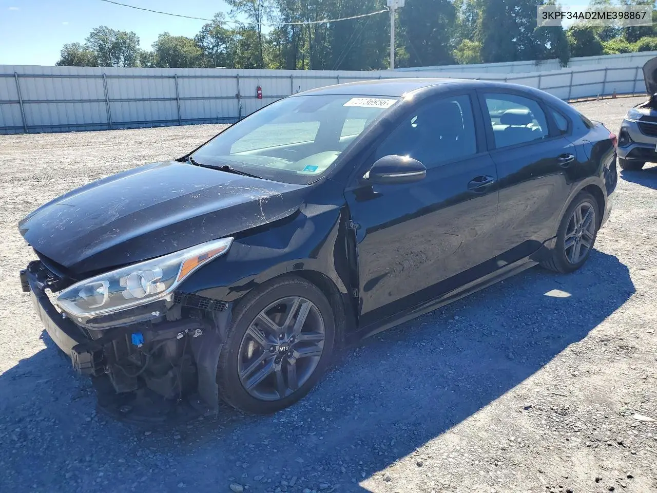 2021 Kia Forte Gt Line VIN 3KPF34AD2ME398867 фото 1