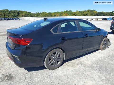 2021 Kia Forte Gt Line VIN 3KPF34AD2ME398867 фото 3