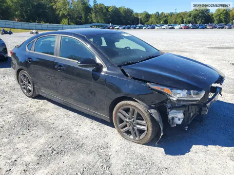 2021 Kia Forte Gt Line VIN 3KPF34AD2ME398867 фото 4