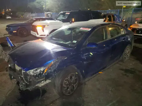 3KPF24AD8ME285654 — 2021 Kia Forte, Передняя часть, фото до ремонта