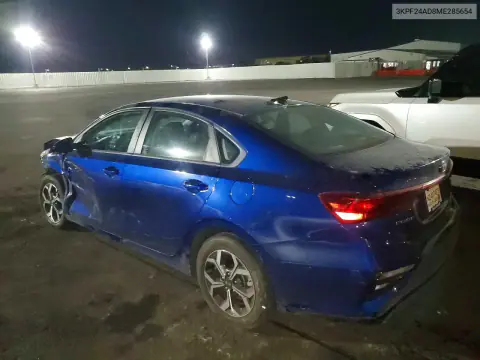 2021 Kia Forte Lxs VIN 3KPF24AD8ME285654 фото 2