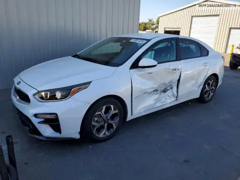 3KPF24AD3ME305115 — 2021 Kia Forte, Сторона, фото до ремонта