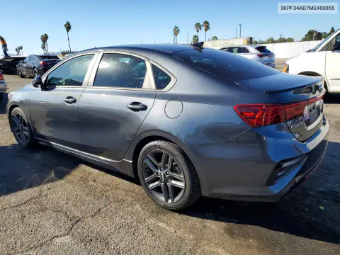 3KPF34AD7ME400855 — 2021 Kia Forte, фото 2 с аукциона Copart, Ходовая часть