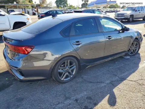 3KPF34AD7ME400855 — 2021 Kia Forte, фото 3 с аукциона Copart, Ходовая часть