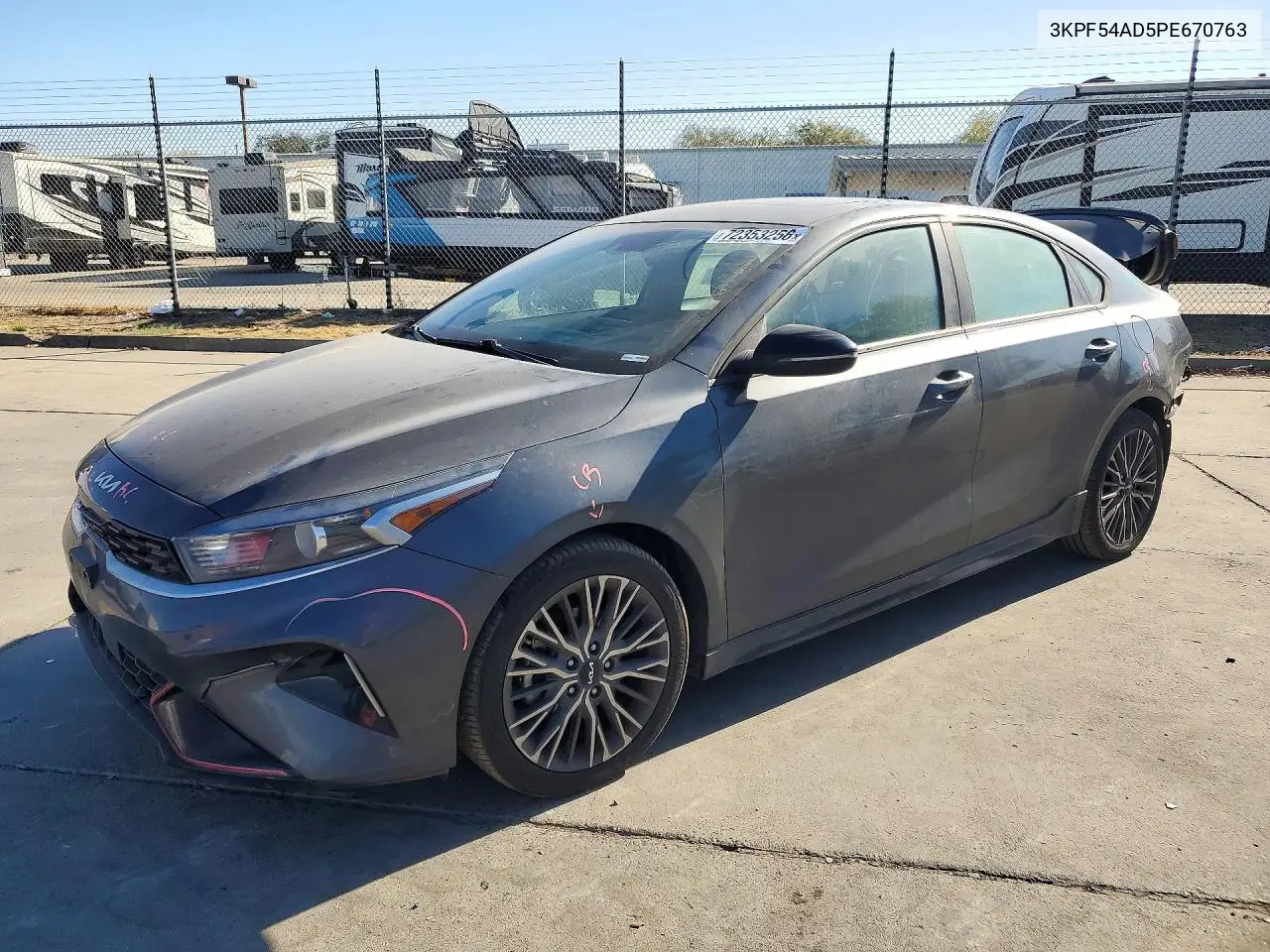 2023 Kia Forte Gt Line VIN 3KPF54AD5PE670763 фото 1