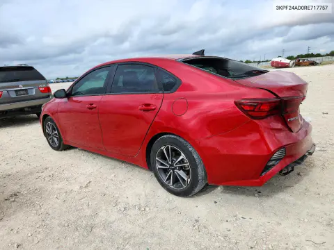 2024 Kia Forte Lxs VIN 3KPF24AD0RE717757 фото 2