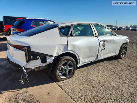 2026 Kia K4 Lxs VIN 3KPFT4DE3TE344917 фото 3
