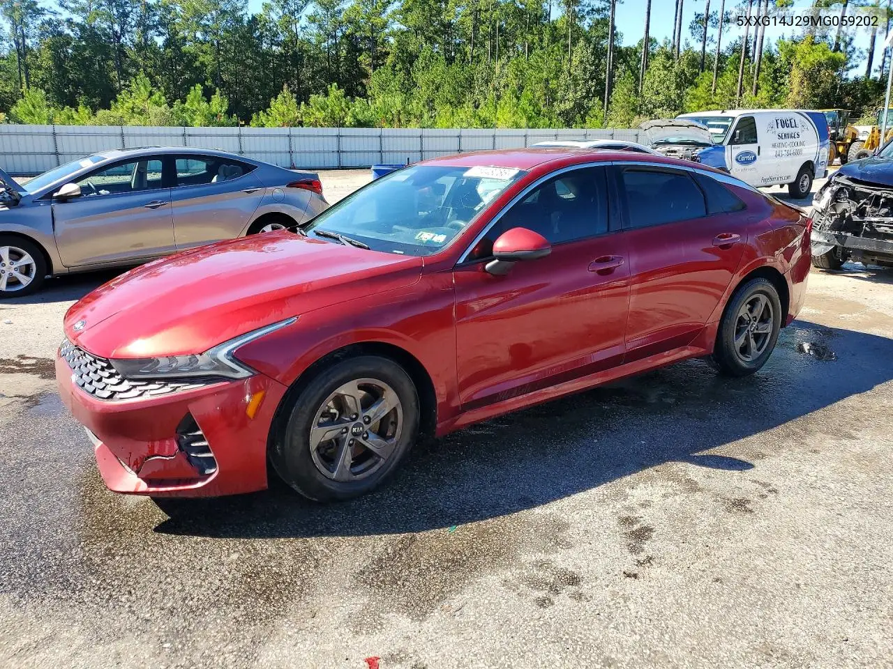 2021 Kia K5 Lxs VIN 5XXG14J29MG059202 фото 1