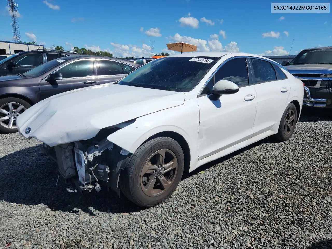 5XXG14J22MG014165 Kia K5 2021 — повреждение Передняя часть, фото до ремонта