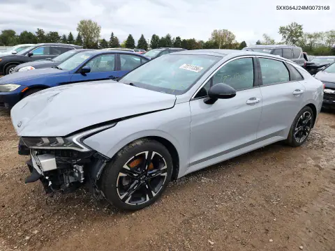 5XXG64J24MG073168 — 2021 Kia K5, Передняя часть, фото до ремонта