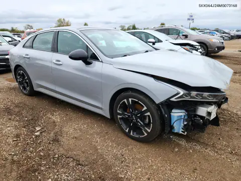 5XXG64J24MG073168 — 2021 Kia K5, фото 4 с аукциона Copart, Передняя часть