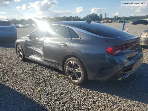 5XXG34J23NG115307 — 2022 Kia K5, фото 2 с аукциона Copart, Передняя часть