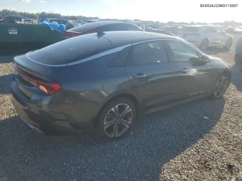 5XXG34J23NG115307 — 2022 Kia K5, фото 3 с аукциона Copart, Передняя часть
