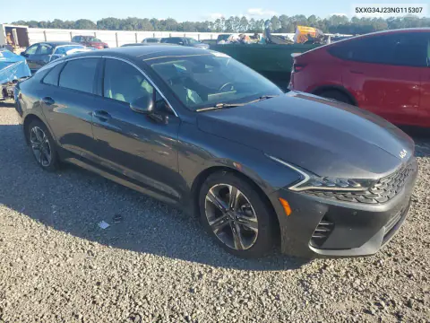 5XXG34J23NG115307 — 2022 Kia K5, фото 4 с аукциона Copart, Передняя часть
