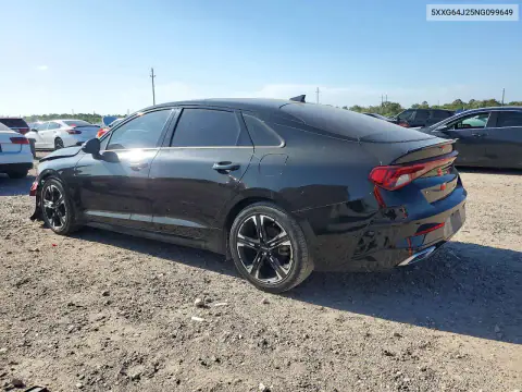 5XXG64J25NG099649 — 2022 Kia K5, фото 2 с аукциона Copart, Передняя часть