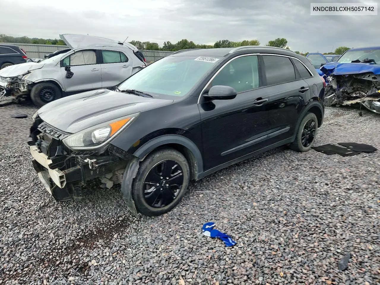 KNDCB3LCXH5057142 Kia NIRO 2017 — повреждение Передняя часть, фото до ремонта