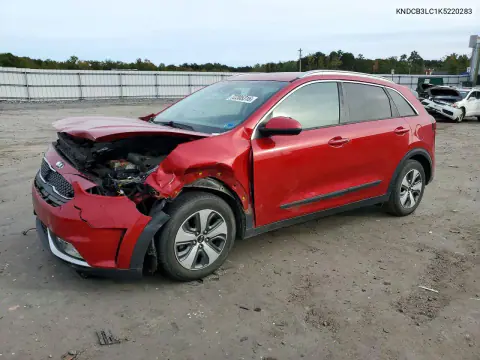 KNDCB3LC1K5220283 — 2019 Kia NIRO, Передняя часть, фото до ремонта